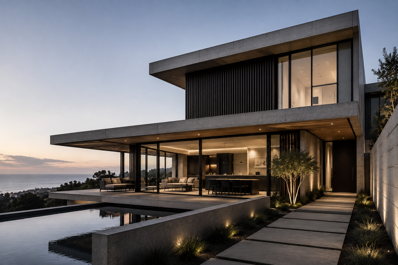 Contemporary coastal home designed by Aesthete Architects